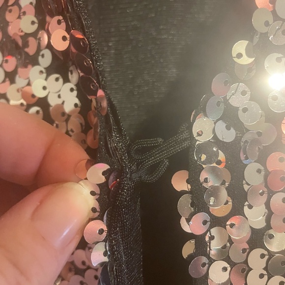 Multi color sequin Cardigan. Size Large. Would look good on a size M as well. - Picture 3 of 7